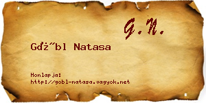 Göbl Natasa névjegykártya
